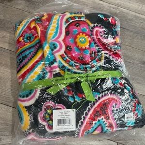 NWT VERA BRADLEY THROW BLANKET PARISIAN PAISLEY